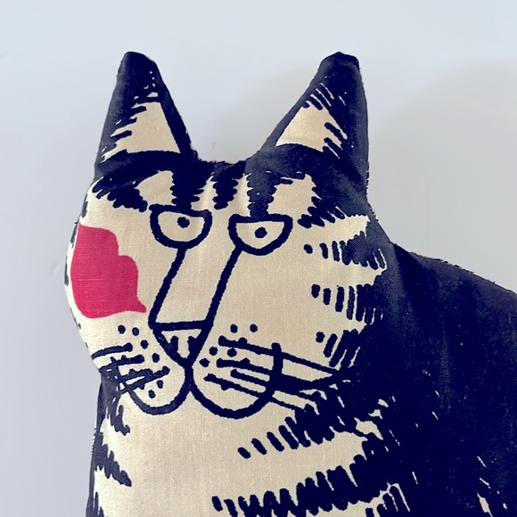 Kliban Cat Vintage Plush Animal Toy 1980s Whimsical  Pillow Novelty Collectible - Picture 3 of 15